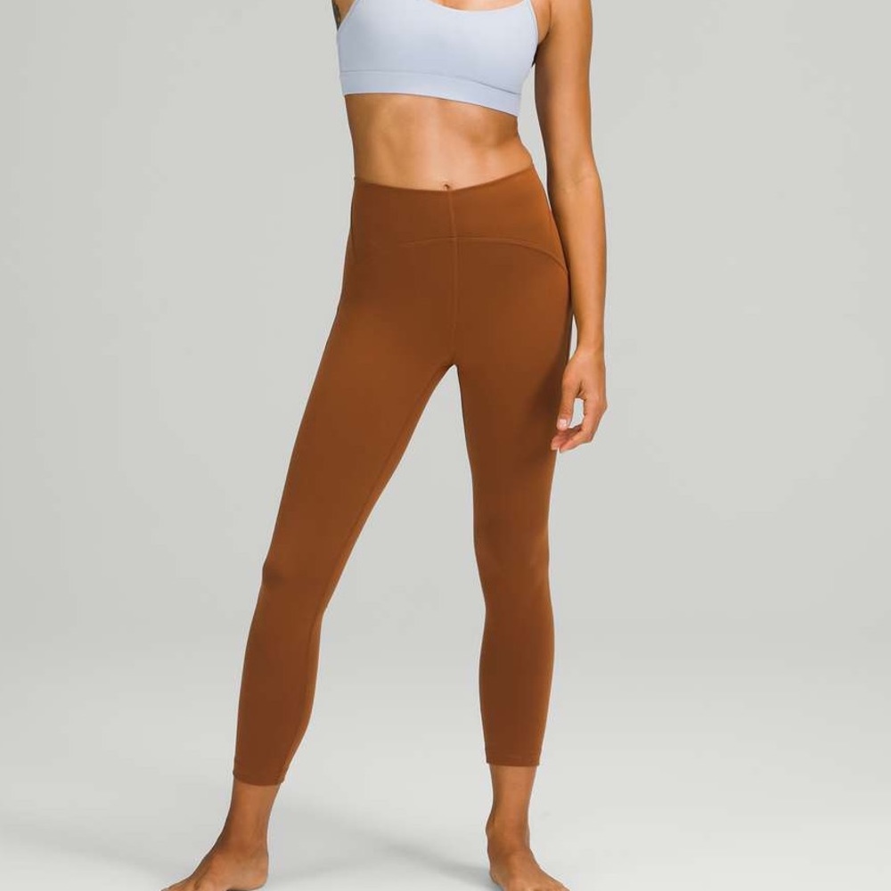 LULULEMON InStill High-Rise copper brown.